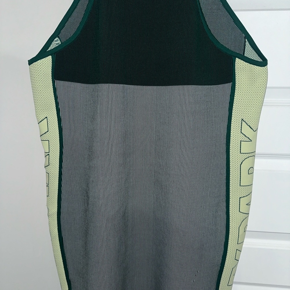 Beyoncé Adidas Ivy Park Plus Knit Sleeveless Fitted Dress Green - Picture 7 of 7